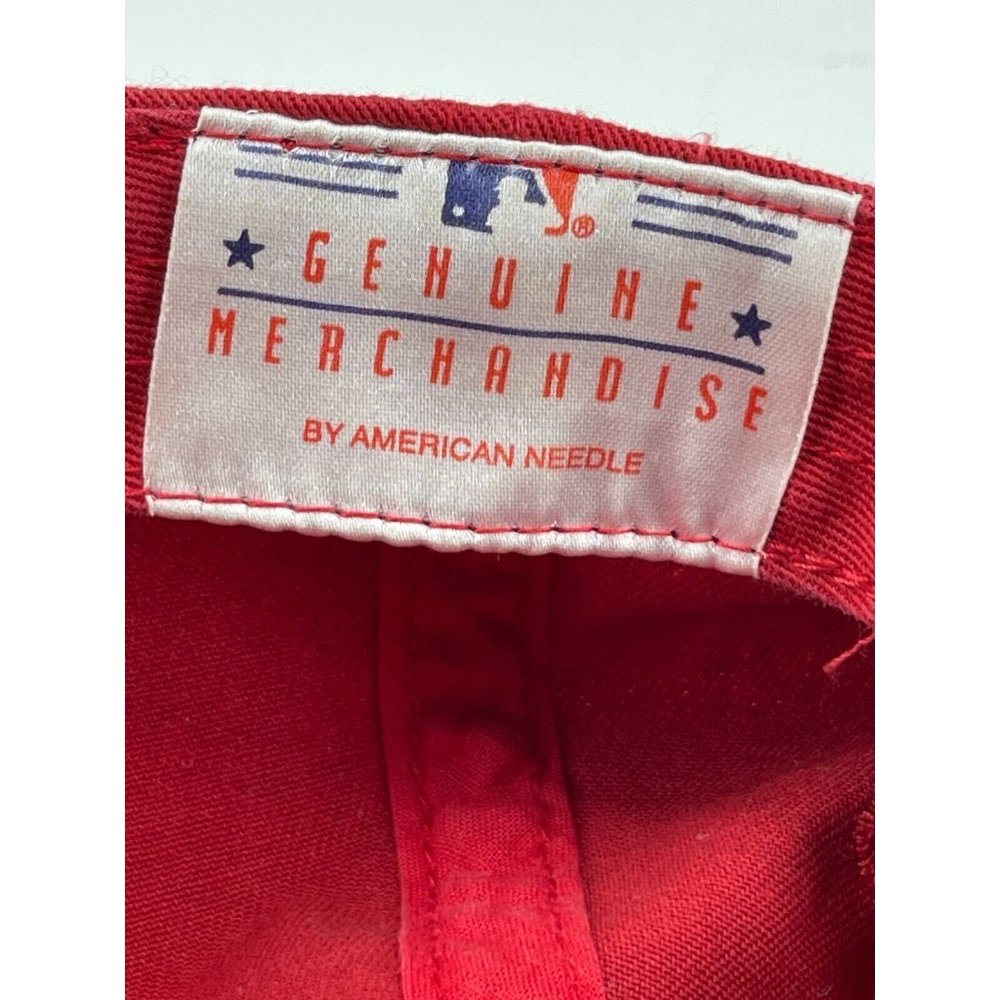American Needle 1918 Red Blue Philadelphia Phillies MLB Strap Back Hat Ball Cap - Picture 5 of 9